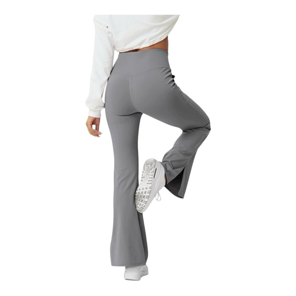 HALARA Crossover Pocket Split Hem Full Length Fla… - image 2